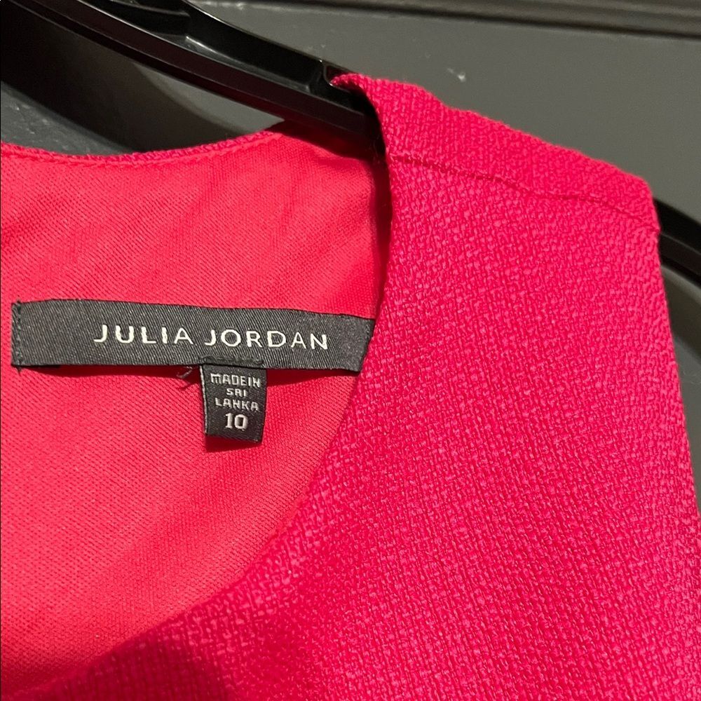 Julia Jordan Vibrant Deep Pink Ruffle Flounce Mini Dress - Picture 2 of 5